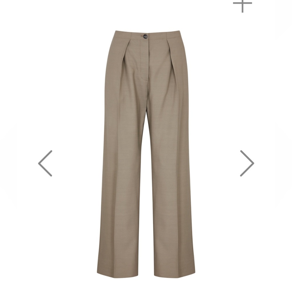 Acne Tan Wide Leg Women's Pants